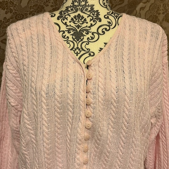 Pink cotton cottagecore sweater - Picture 4 of 10